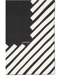 Valentino Stripe Silk Chiffon Scarf