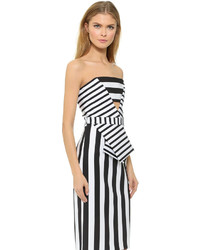 Cushnie et Ochs Striped Neoprene Dress