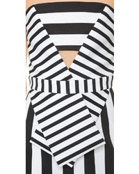 Cushnie et Ochs Striped Neoprene Dress