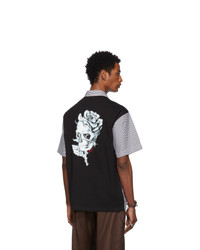 Alexander McQueen Black And White Jersey Back Shirt
