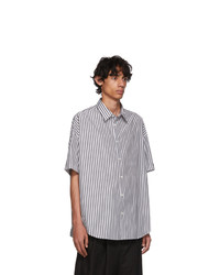 N. Hoolywood Black Striped Short Sleeve Shirt