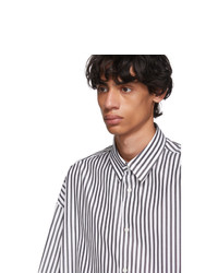 N. Hoolywood Black Striped Short Sleeve Shirt