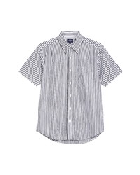 Noah Stripe Short Sleeve Cotton Shirt