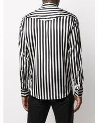Laneus Striped Silk Blend Shirt