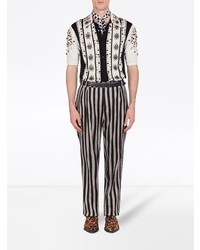 Dolce & Gabbana Embellished Striped Shirt