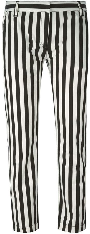 Dolce & Gabbana Striped Cropped Trousers, $543  | Lookastic