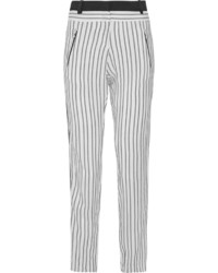 Maje Ferre Striped Woven Straight Leg Pants