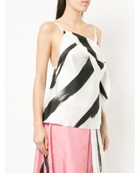 CHRISTOPHER ESBER Esber Painterly Stripe Drape Detail Spaghetti Top