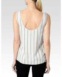 Paige Wilfred Tank White With Black Twill Stripe