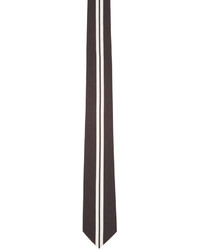 Givenchy Black White Striped Tie