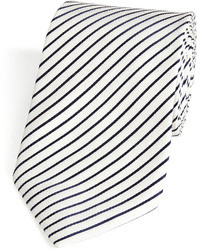 Baldessarini Silk Linen Diagonal Stripe Tie