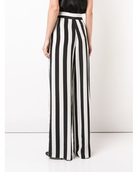 Michelle Mason Striped Print Flared Trousers