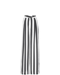 Michelle Mason Striped Print Flared Trousers