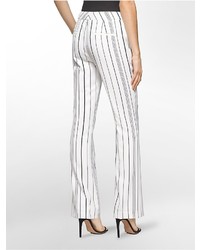 Calvin Klein Wide Leg Striped Pants