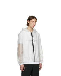 Givenchy White Transparent Windbreaker Jacket
