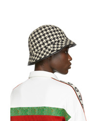 Gucci Black And White Houndstooth Fedora