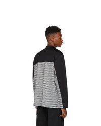 Missoni Black And White Zip Sweater