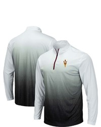 Colosseum Gray Arizona State Sun Devils Magic Team Logo Quarter Zip Jacket At Nordstrom