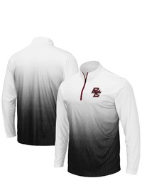 Colosseum Gray Boston College Eagles Magic Team Logo Quarter Zip Jacket