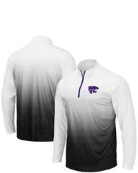 Colosseum Gray Kansas State Wildcats Magic Team Logo Quarter Zip Jacket At Nordstrom
