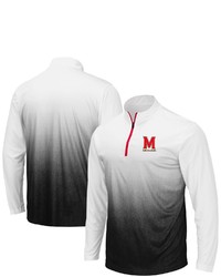 Colosseum Gray Maryland Terrapins Magic Team Logo Quarter Zip Jacket At Nordstrom