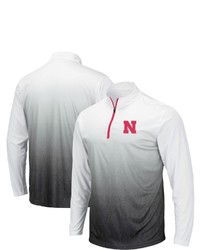 Colosseum Gray Nebraska Huskers Magic Team Logo Quarter Zip Jacket At Nordstrom