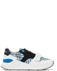 Burberry Blue Check Ramsey Low Sneakers
