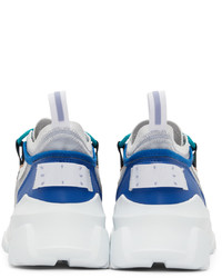 McQ Grey Blue Orbyt Descender Sneakers