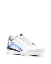 DSQUARED2 Mesh Trim Leather Sneakers