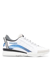 DSQUARED2 Mesh Trim Leather Sneakers