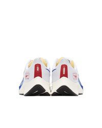 Nike White And Blue Air Zoom Pegasus 37 Sneakers