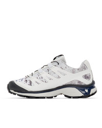 Salomon White And Blue Limited Edition Xt 4 Adv Sneakers