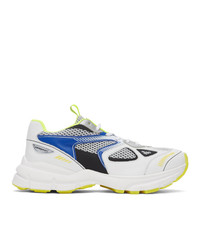 Axel Arigato White And Blue Marathon Sneakers