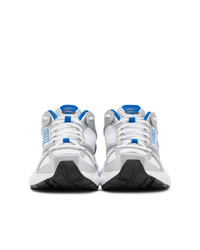 Reebok Classics White And Blue Premier Sneakers