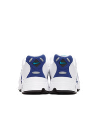 Nike White And Purple Air Max Triax 96 Sneakers