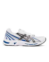 Asics White And Silver Gel Kyrios Sneakers