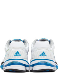 adidas Originals White Blue Supernova Cushion 7 Low Top Sneakers