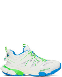 Balenciaga White Green Track Sneakers