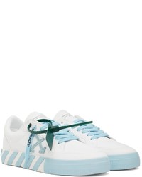 Off-White White Blue Low Vulcanized Sneakers