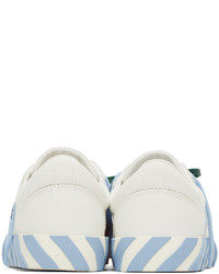 Off-White White Blue Vulcanized Low Sneakers