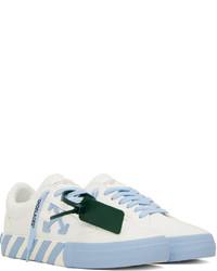 Off-White White Blue Vulcanized Low Sneakers
