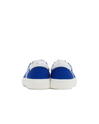 Amiri Blue And White Checkered Skeleton Toe Sneakers