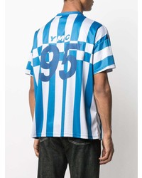 YMC Short Sleeved Football Print T Shirt