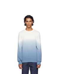 A.P.C. White And Blue Skyline Sweater