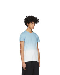 Balmain Blue And White Gradient T Shirt