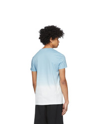 Balmain Blue And White Gradient T Shirt