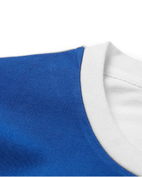 Ami Panelled Cotton Blend T Shirt