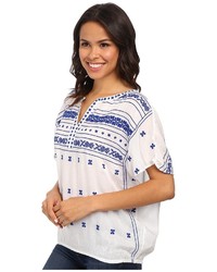 Lucky Brand Boho Embroidered Top