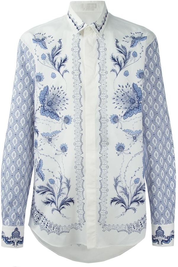 Alexander McQueen Floral Print Shirt, $870 | farfetch.com | Lookastic