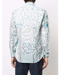 Etro Floral Print Rolled Sleeve Shirt